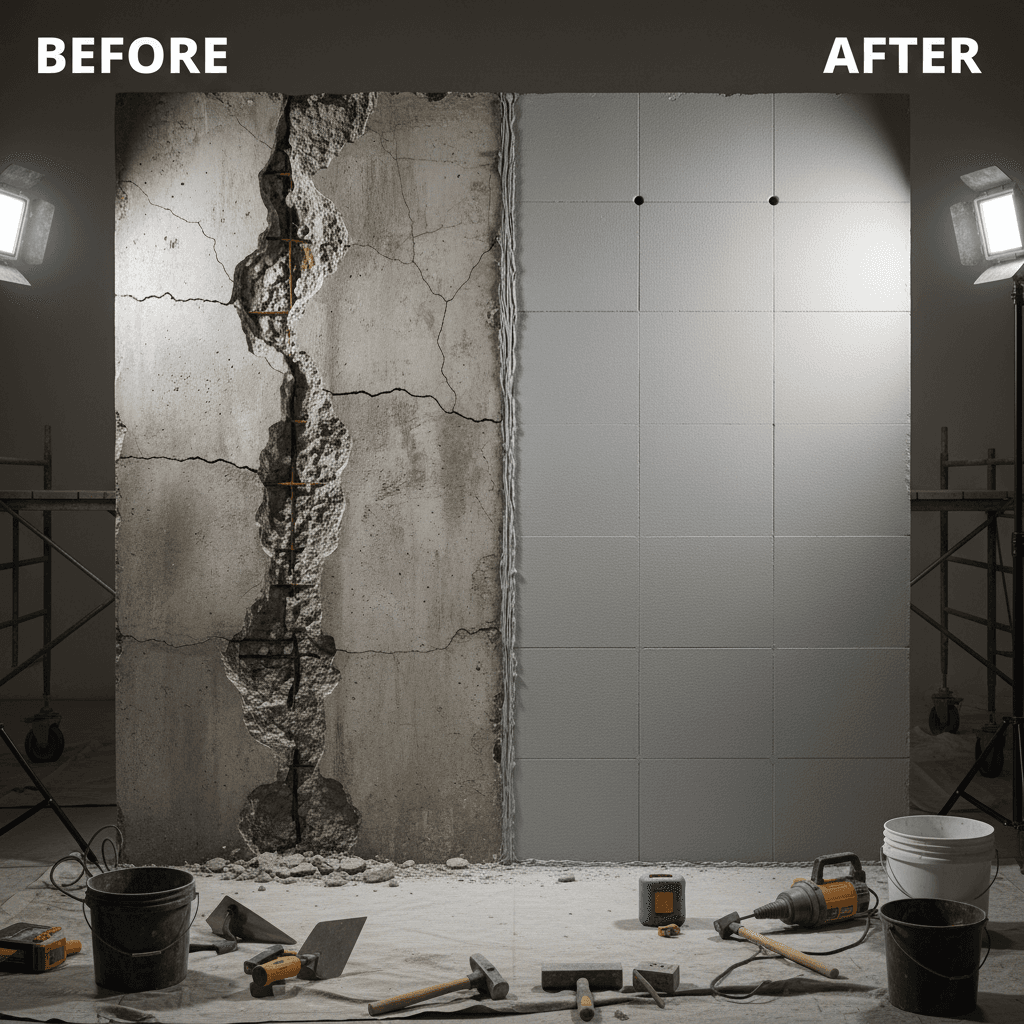 Concrete repair and structural restoration
